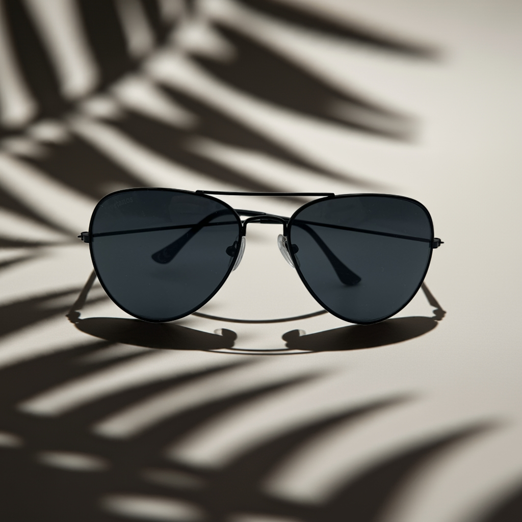 Gafas de Sol Cayetanos – Modelo Burgos UV400 con Montura Aviador Negra