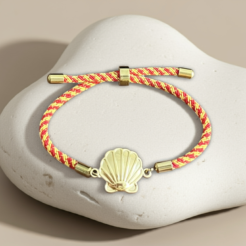 Pulsera Camino de Santiago Cayetanos - Concha dorada o plateada 🇪🇸