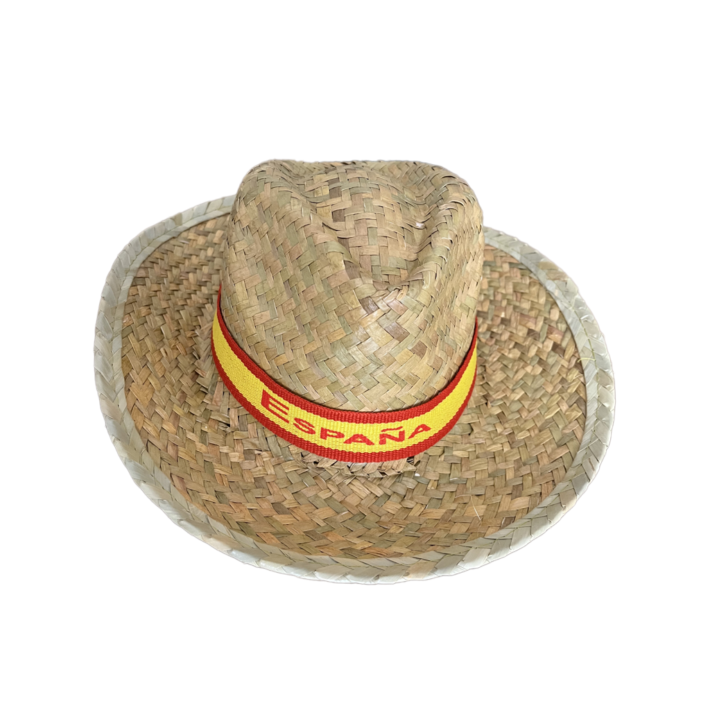 Sombrero de Paja con Bandera de España – Estilo y Orgullo Mediterráneo