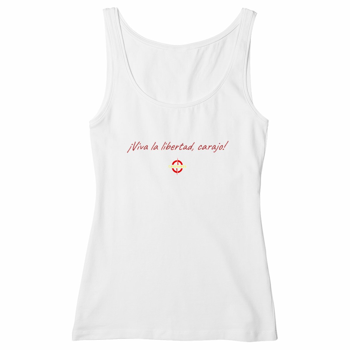 Camiseta sin tirantes 100% algodón orgánico - Javier Milei
