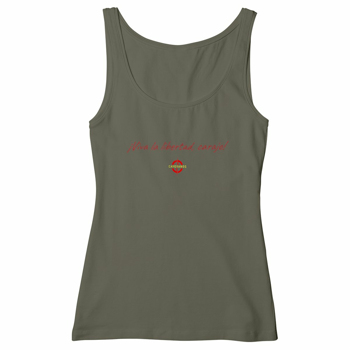Camiseta sin tirantes 100% algodón orgánico - Javier Milei