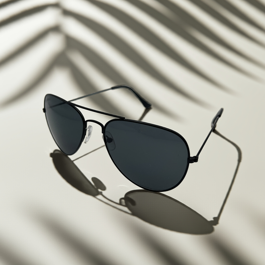 Gafas de Sol Cayetanos – Modelo Burgos UV400 con Montura Aviador Negra