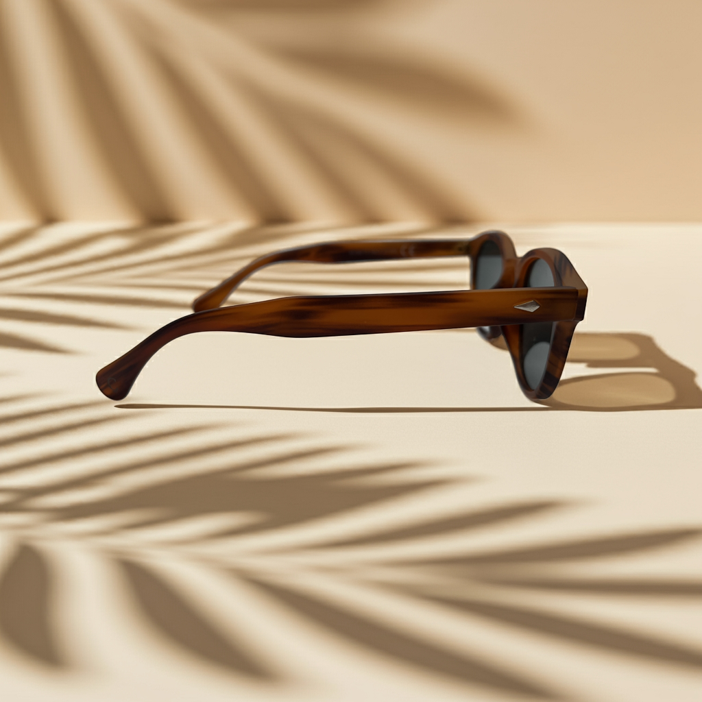 Gafas de Sol Cayetanos – Modelo Formentera UV400 con Montura Carey Miel y Lentes Verde Oscuro