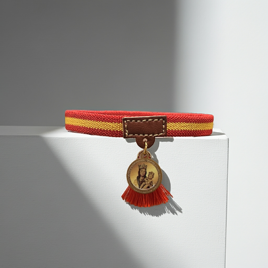 Pulsera con bandera de España| Virgen del Carmen