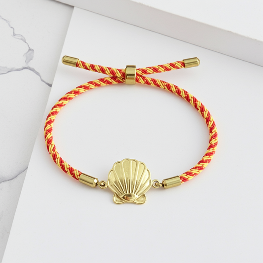 Pulsera Camino de Santiago Cayetanos - Concha dorada o plateada 🇪🇸