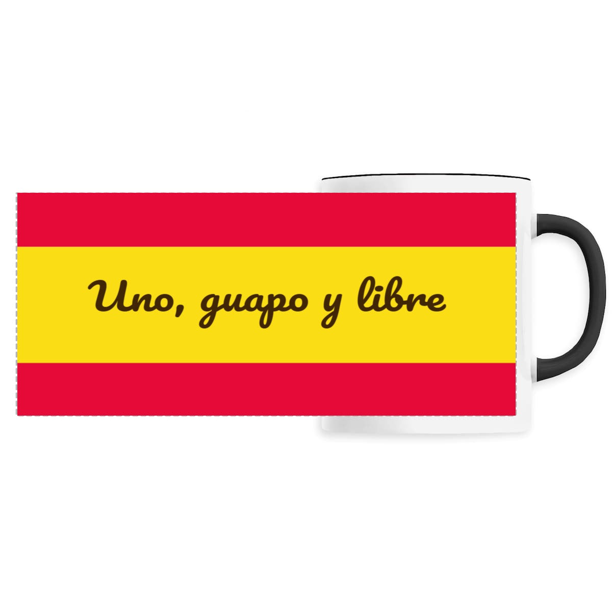 Taza cerámica "Uno, guapo y libre" 