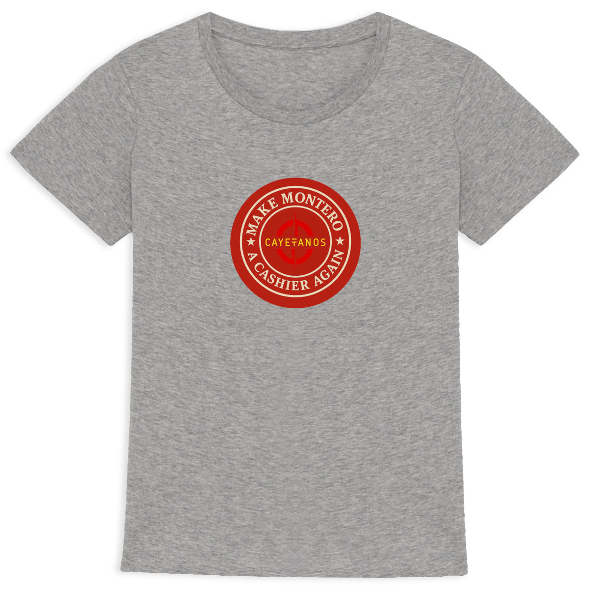 Camiseta de mujer algodón orgánico "MAKE MONTERO A CASHIER AGAIN"