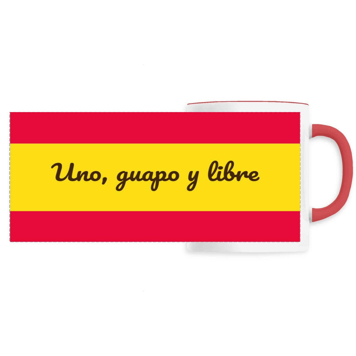 Taza cerámica "Uno, guapo y libre" 