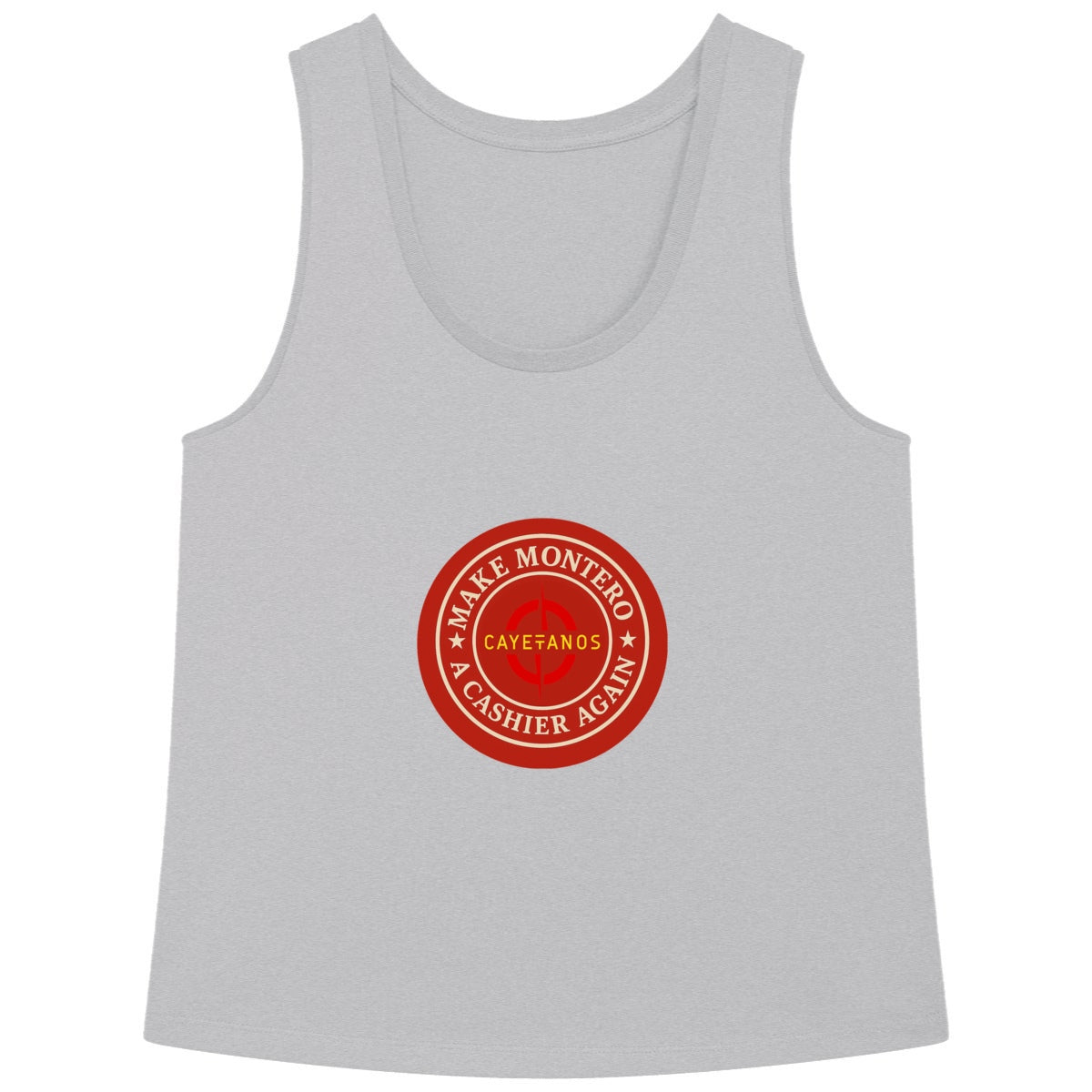 Camiseta de algodón orgánico  "MAKE MONTERO A CASHIER AGAIN"