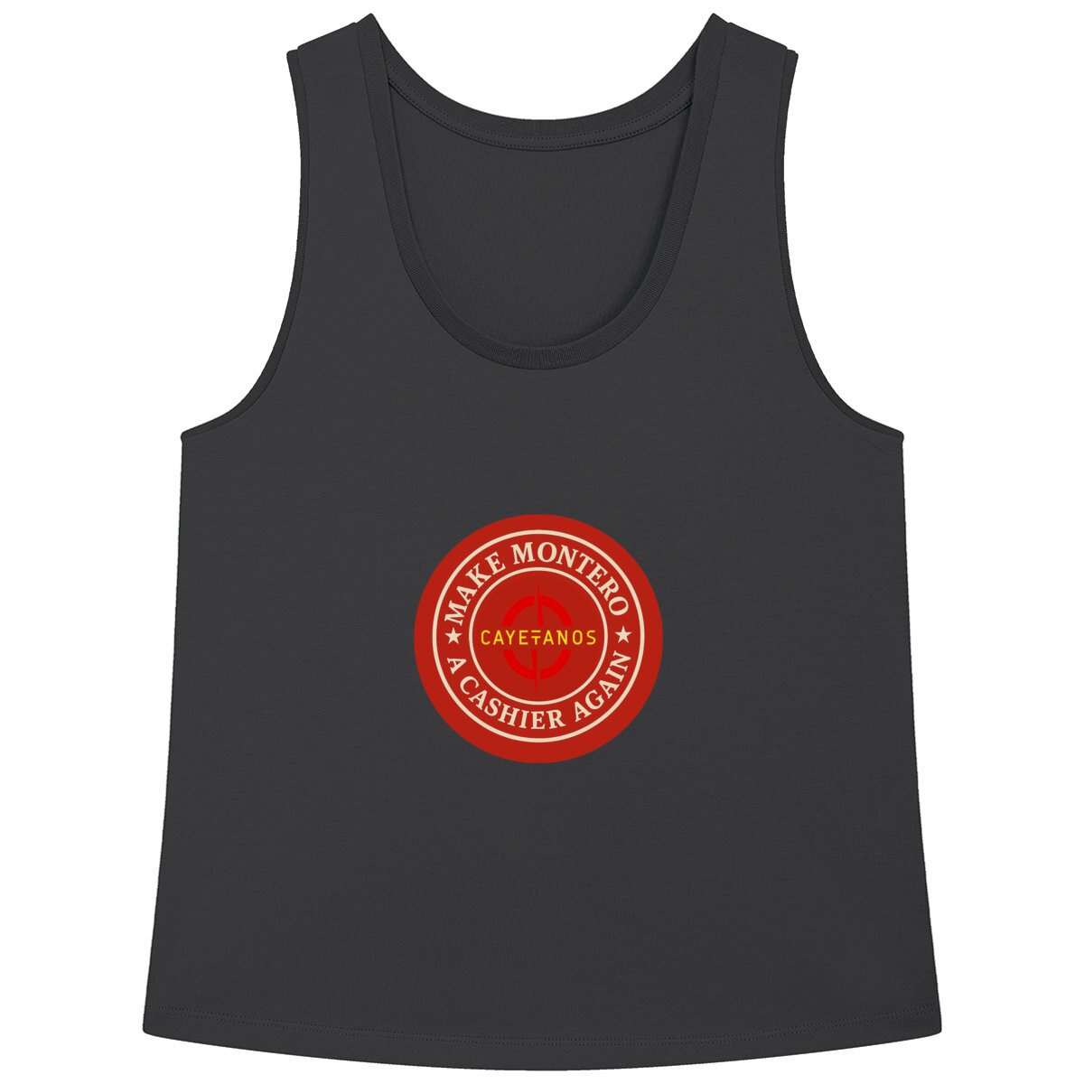Camiseta de algodón orgánico  "MAKE MONTERO A CASHIER AGAIN"