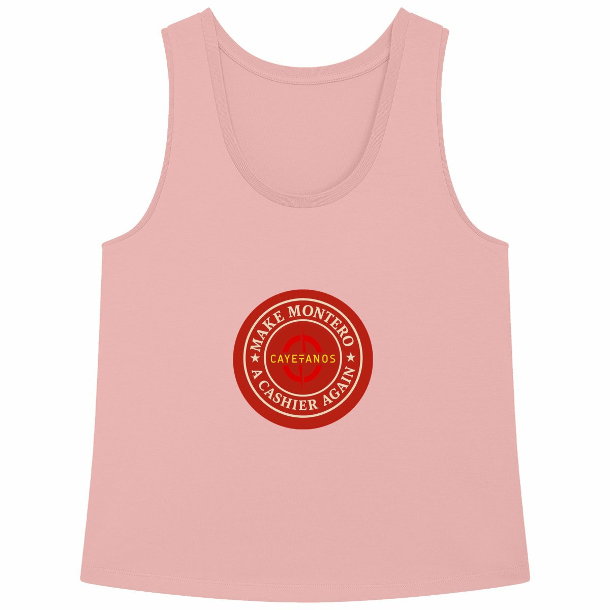 Camiseta de algodón orgánico  "MAKE MONTERO A CASHIER AGAIN"